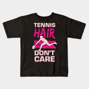 Tennis Hair Don't Care Kids T-Shirt